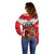 Custom Canada Football Off Shoulder Sweater Beavers Mascot - Wonder Print Shop