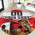 Custom Canada Football Round Carpet Beavers Mascot