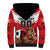 Custom Canada Football Sherpa Hoodie Beavers Mascot - Wonder Print Shop