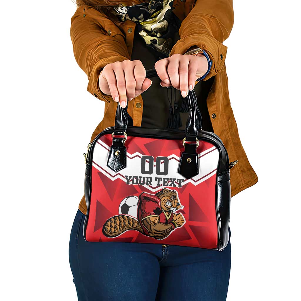 Custom Canada Football Shoulder Handbag Beavers Mascot