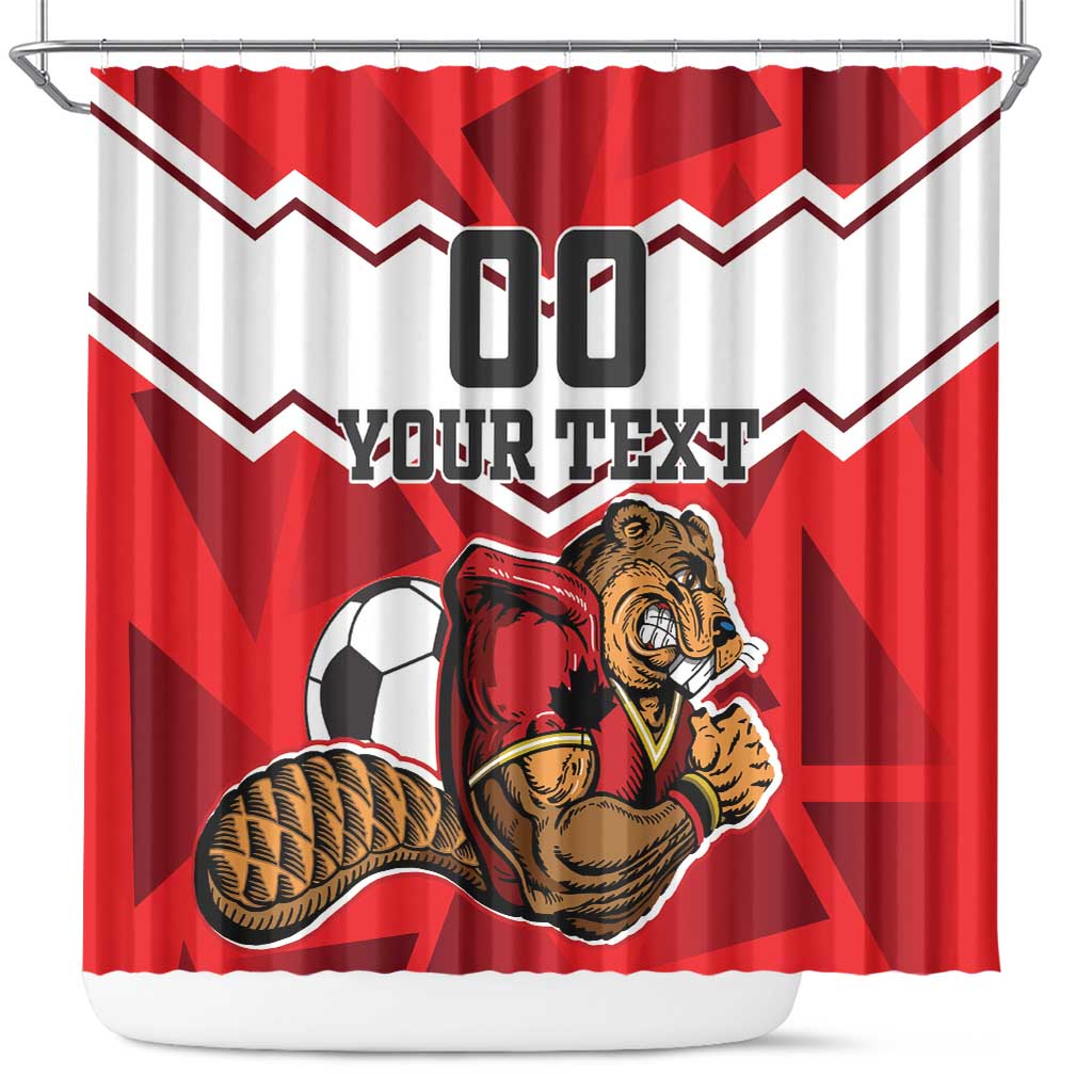 Custom Canada Football Shower Curtain Beavers Mascot