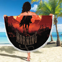 Rodeo Cowboy Beach Blanket Amarillo By Morning - Wonder Print Shop