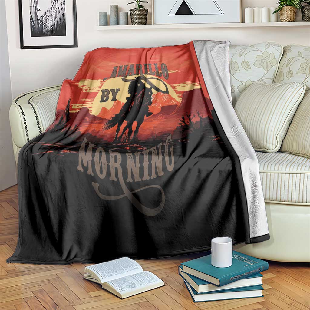 Rodeo Cowboy Blanket Amarillo By Morning - Wonder Print Shop