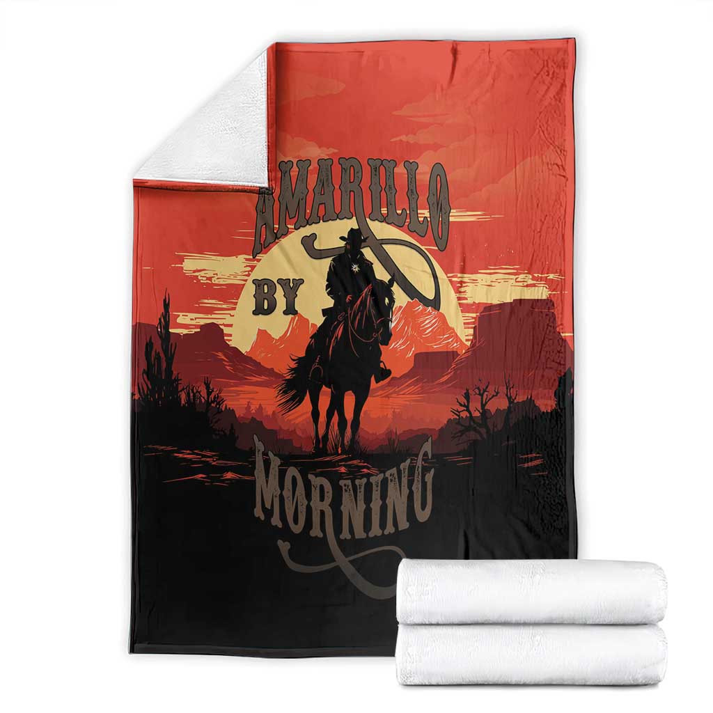 Rodeo Cowboy Blanket Amarillo By Morning - Wonder Print Shop