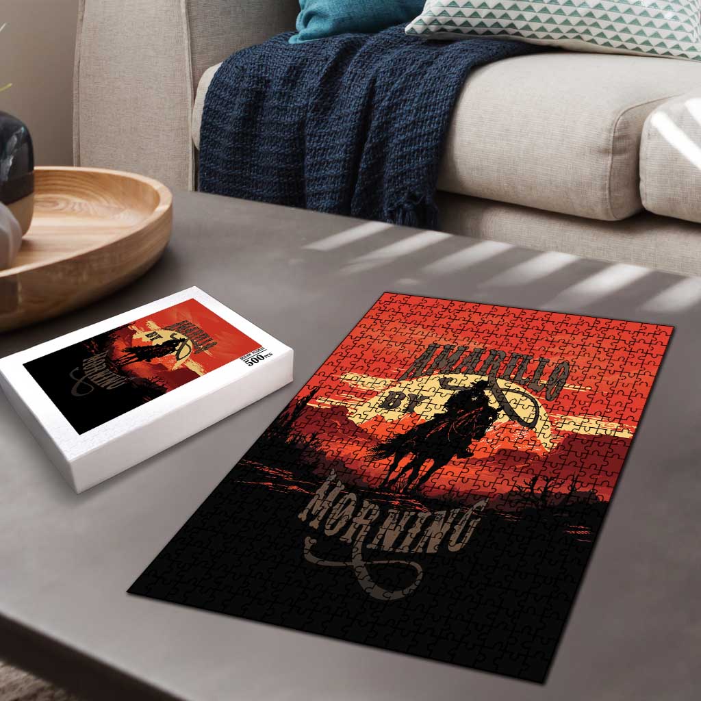 Rodeo Cowboy Puzzle Amarillo By Morning - Wonder Print Shop