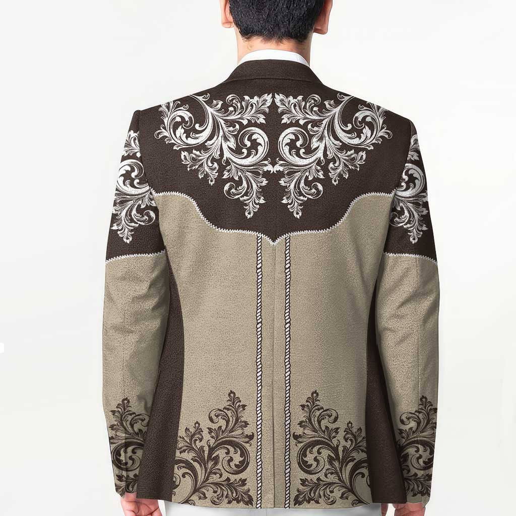 Vintage Western Cowboy Blazer Brown Version - Wonder Print Shop