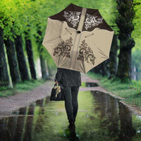 Vintage Western Cowboy Umbrella Brown Version - Wonder Print Shop