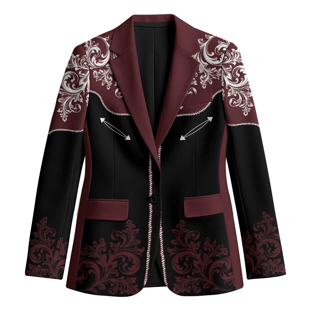 Vintage Western Cowboy Blazer Black Version - Wonder Print Shop