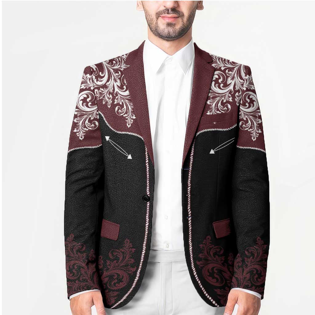 Vintage Western Cowboy Blazer Black Version - Wonder Print Shop