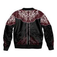 Vintage Western Cowboy Bomber Jacket Black Version - Wonder Print Shop