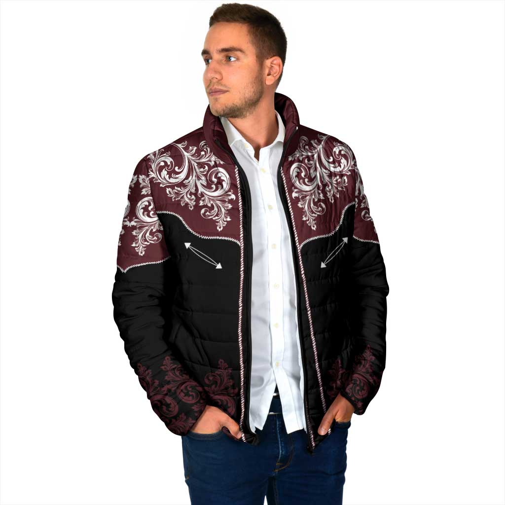 Vintage Western Cowboy Padded Jacket Black Version - Wonder Print Shop