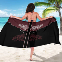 Vintage Western Cowboy Sarong Black Version - Wonder Print Shop