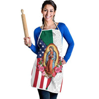 Guadalupe Virgin Mary Apron Mexican American Flag - Wonder Print Shop