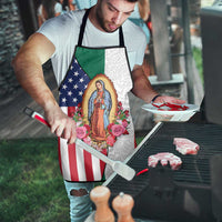Guadalupe Virgin Mary Apron Mexican American Flag - Wonder Print Shop