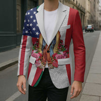 Guadalupe Virgin Mary Blazer Mexican American Flag - Wonder Print Shop