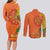 Happy Diwali India Couples Matching Long Sleeve Bodycon Dress and Long Sleeve Button Shirt With Rangoli Patterns - Wonder Print Shop