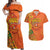 Happy Diwali India Couples Matching Off Shoulder Maxi Dress and Hawaiian Shirt With Rangoli Patterns - Wonder Print Shop