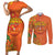 Happy Diwali India Couples Matching Short Sleeve Bodycon Dress and Long Sleeve Button Shirt With Rangoli Patterns - Wonder Print Shop