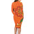 Happy Diwali India Family Matching Long Sleeve Bodycon Dress and Hawaiian Shirt With Rangoli Patterns - Wonder Print Shop