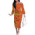 Happy Diwali India Family Matching Off The Shoulder Long Sleeve Dress and Hawaiian Shirt With Rangoli Patterns - Wonder Print Shop