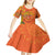 Happy Diwali India Kid Short Sleeve Dress With Rangoli Patterns - Wonder Print Shop