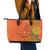 Happy Diwali India Leather Tote Bag With Rangoli Patterns