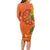 Happy Diwali India Long Sleeve Bodycon Dress With Rangoli Patterns - Wonder Print Shop