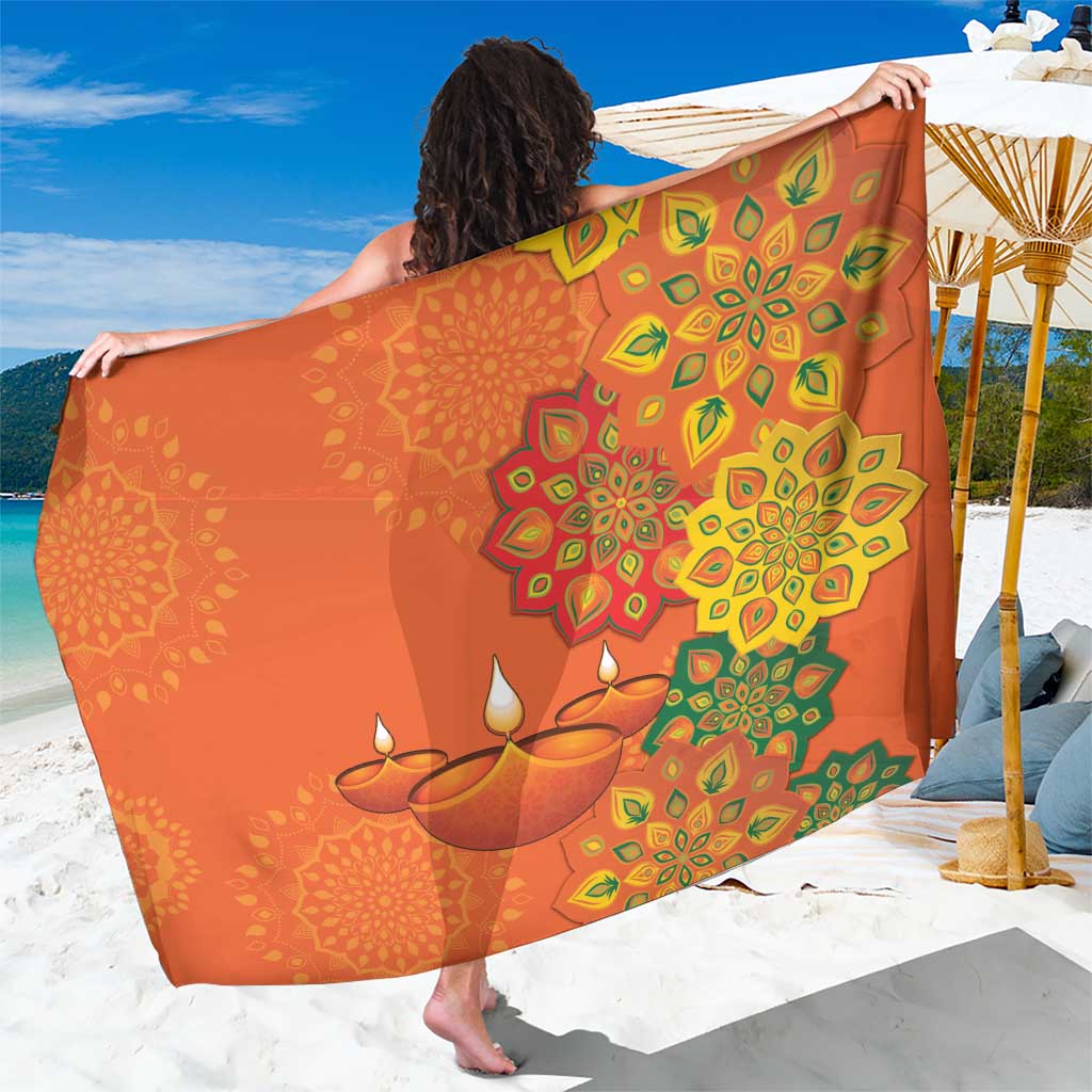 Happy Diwali India Sarong With Rangoli Patterns - Wonder Print Shop