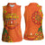 Happy Diwali India Women Sleeveless Polo Shirt With Rangoli Patterns