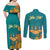 Personalized India Diwali Couples Matching Off Shoulder Maxi Dress and Long Sleeve Button Shirt Festival Of Light With Diya - Wonder Print Shop