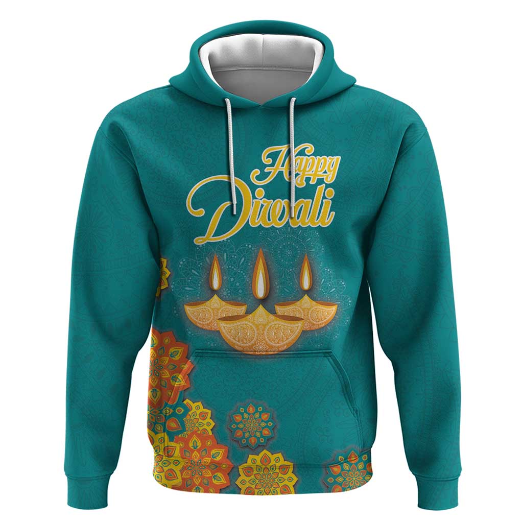 Personalized India Diwali Hoodie Festival Of Light With Diya - Wonder Print Shop