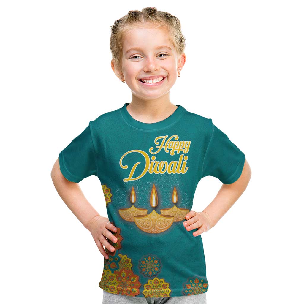 Personalized India Diwali Kid T Shirt Festival Of Light With Diya - Wonder Print Shop