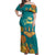 Personalized India Diwali Off Shoulder Maxi Dress Festival Of Light With Diya - Wonder Print Shop