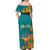 Personalized India Diwali Off Shoulder Maxi Dress Festival Of Light With Diya - Wonder Print Shop