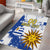 Custom Uruguay Independence Day Area Rug Sol de Mayo With Grunge Urban - Wonder Print Shop