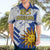 Custom Uruguay Independence Day Hawaiian Shirt Sol de Mayo With Grunge Urban - Wonder Print Shop