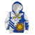 Custom Uruguay Independence Day Kid Hoodie Sol de Mayo With Grunge Urban - Wonder Print Shop