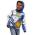 Custom Uruguay Independence Day Kid Hoodie Sol de Mayo With Grunge Urban - Wonder Print Shop