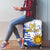 Custom Uruguay Independence Day Luggage Cover Sol de Mayo With Grunge Urban - Wonder Print Shop