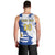 Custom Uruguay Independence Day Men Tank Top Sol de Mayo With Grunge Urban - Wonder Print Shop