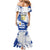 Custom Uruguay Independence Day Mermaid Dress Sol de Mayo With Grunge Urban - Wonder Print Shop