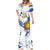 Custom Uruguay Independence Day Mermaid Dress Sol de Mayo With Grunge Urban - Wonder Print Shop