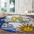 Custom Uruguay Independence Day Round Carpet Sol de Mayo With Grunge Urban