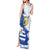 Custom Uruguay Independence Day Tank Maxi Dress Sol de Mayo With Grunge Urban - Wonder Print Shop