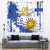 Custom Uruguay Independence Day Tapestry Sol de Mayo With Grunge Urban - Wonder Print Shop