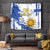 Custom Uruguay Independence Day Tapestry Sol de Mayo With Grunge Urban - Wonder Print Shop