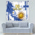 Custom Uruguay Independence Day Tapestry Sol de Mayo With Grunge Urban - Wonder Print Shop