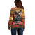 US Veterans Day American Army Off Shoulder Sweater With Poppy Flowers - Wonder Print Shop