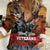 US Veterans Day American Army Women Casual Shirt With Poppy Flowers