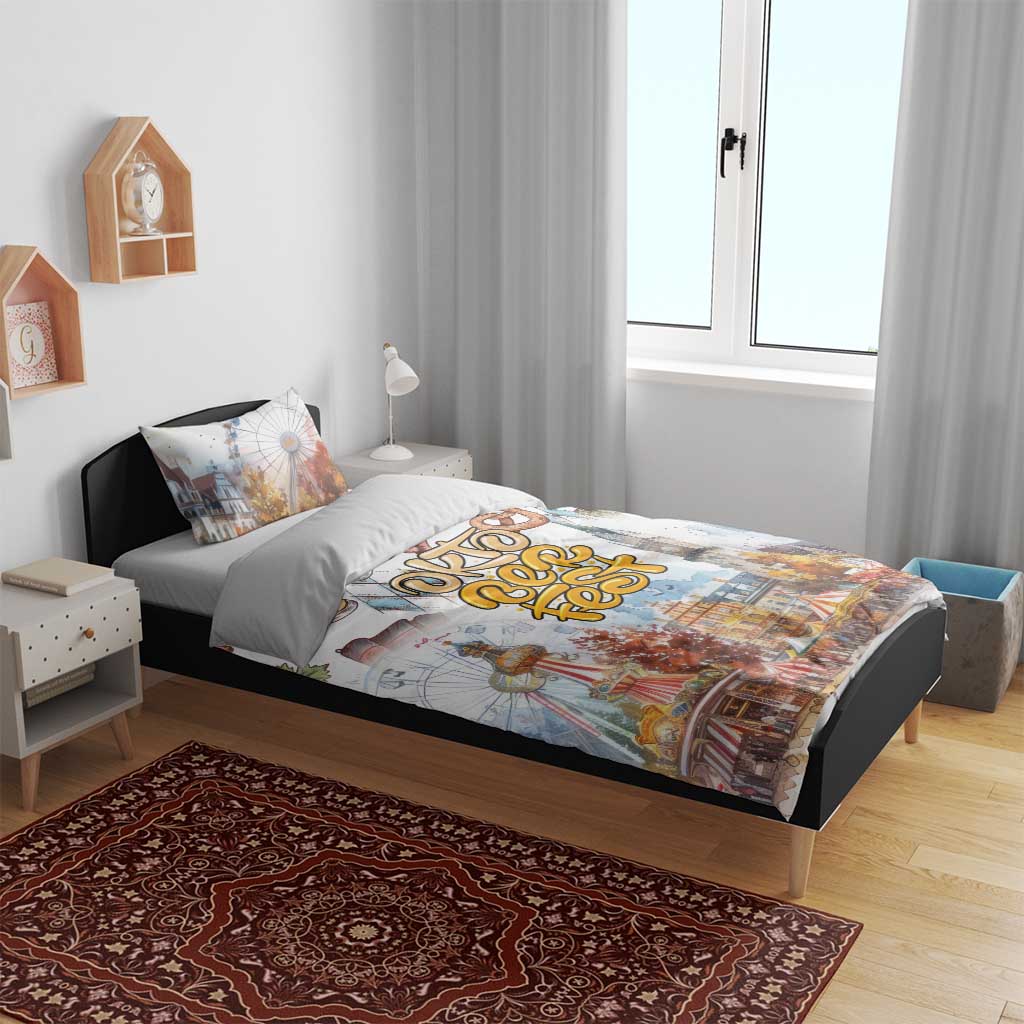 German Oktoberfest Beer Bedding Set Heritage Beer Riesenrad Joy - Wonder Print Shop